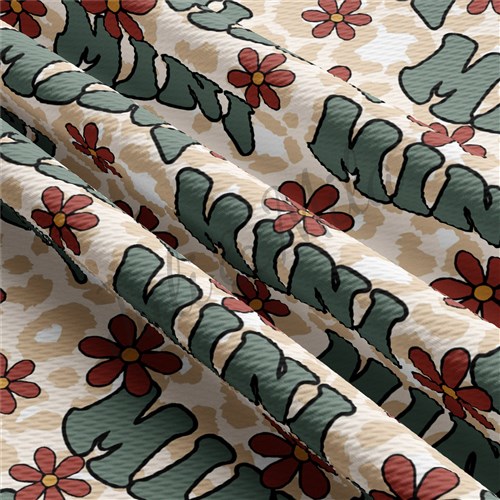 Mini Printed Liverpool Bullet Textured Stretch Solid Strip Thick Knit Jersey Fabric