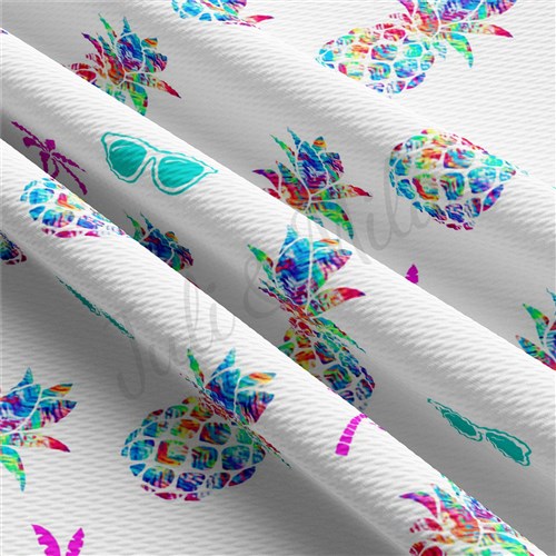 Printed Liverpool Bullet Textured Stretch Solid Strip Thick Knit Jersey Fabric