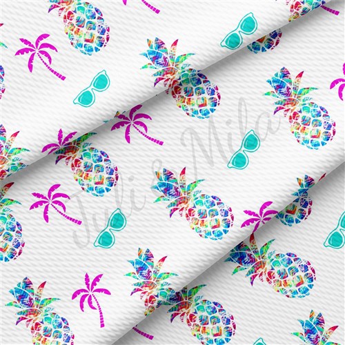 Printed Liverpool Bullet Textured Stretch Solid Strip Thick Knit Jersey Fabric