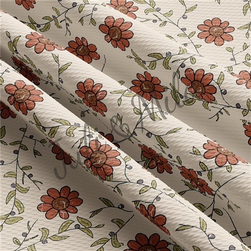 Floral Printed Liverpool 4 Way Fabric Floral61 & Get a Free $89.99 Embroidery Bundle