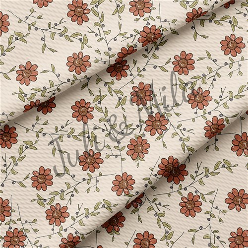 Floral Printed Liverpool 4 Way Fabric Floral61 & Get a Free $89.99 Embroidery Bundle