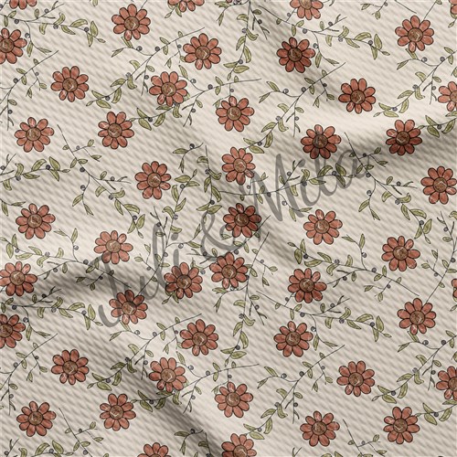 Floral Printed Liverpool 4 Way Fabric Floral61 & Get a Free $89.99 Embroidery Bundle