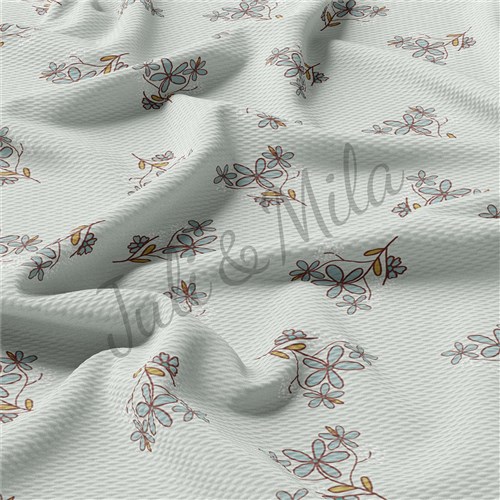 Floral Printed Liverpool 4 Way Fabric Floral68 & Get a Free $89.99 Embroidery Bundle