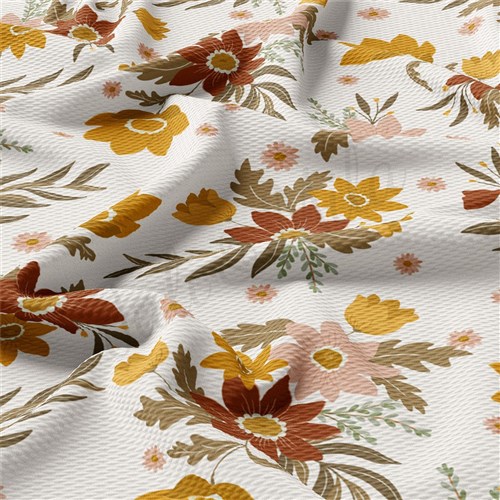 Floral Printed Liverpool Fabric AA2176 & Get a Free $89.99 Embroidery Bundle
