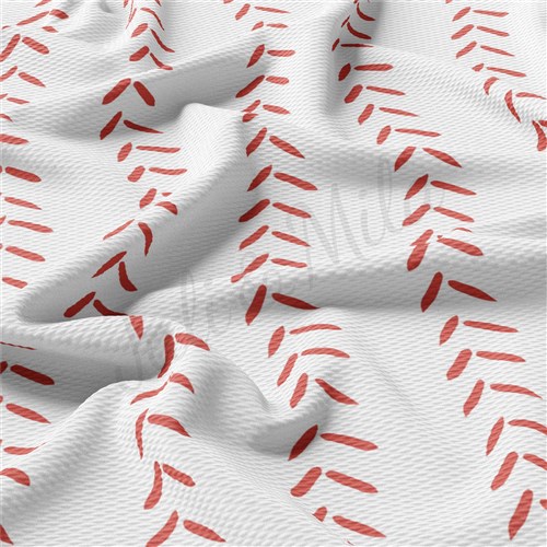 Baseball Printed Liverpool Bullet Textured Stretch Solid Strip Thick Knit Jersey Fabric
