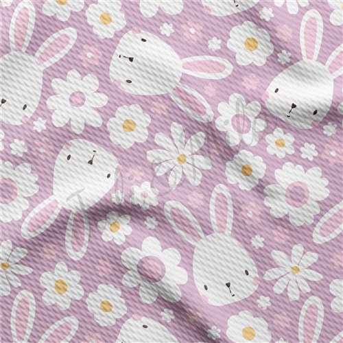 Easter Easter86 Liverpool Bullet Textured Stretch Solid Strip Thick Knit Jersey Fabric