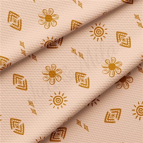 Boho Sun Liverpool Bullet Textured Stretch Solid Strip Thick Knit Jersey Fabric
