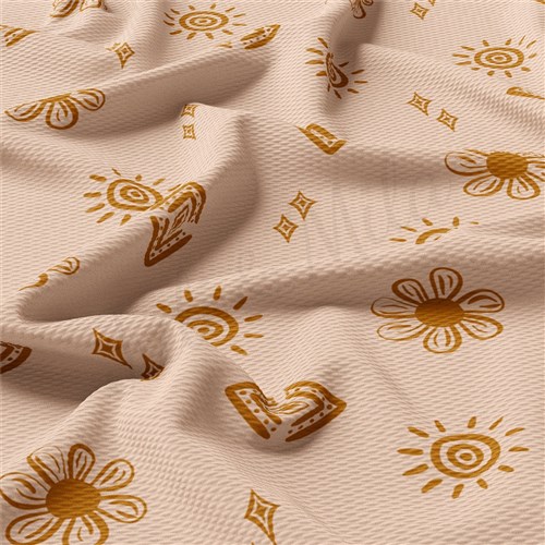Boho Sun Liverpool Bullet Textured Stretch Solid Strip Thick Knit Jersey Fabric