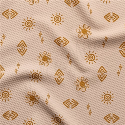 Boho Sun Liverpool Bullet Textured Stretch Solid Strip Thick Knit Jersey Fabric