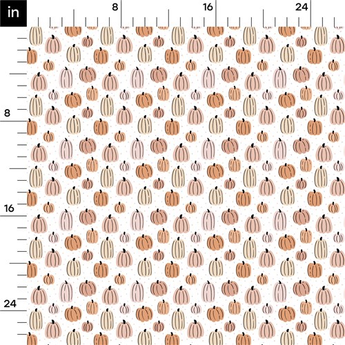 Fall Autumn Pumpkin Printed Liverpool Fabric AA647 & Get a Free $89.99 Embroidery Bundle