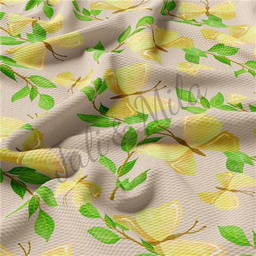 Floral Printed Liverpool 4 Way Fabric Floral80 & Get a Free $89.99 Embroidery Bundle