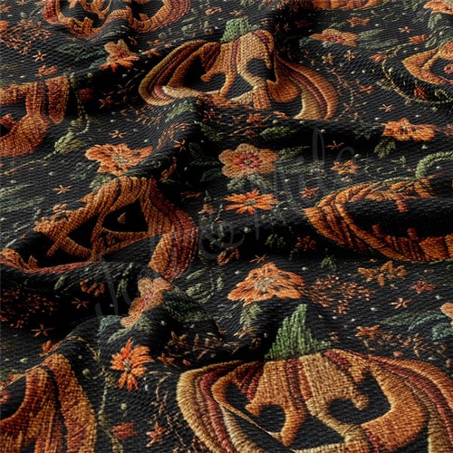 Autumn Fall Halloween Printed Liverpool Fabric AA1814 & Get a Free $89.99 Embroidery Bundle