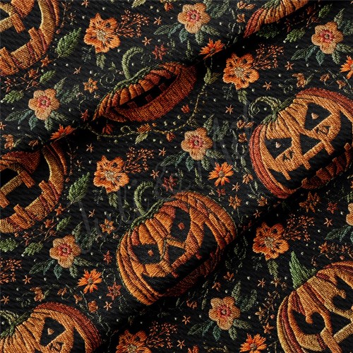 Autumn Fall Halloween Printed Liverpool Fabric AA1814 & Get a Free $89.99 Embroidery Bundle