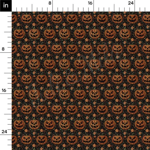 Autumn Fall Halloween Printed Liverpool Fabric AA1814 & Get a Free $89.99 Embroidery Bundle