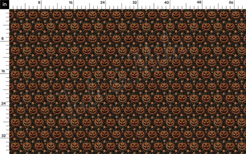 Autumn Fall Halloween Printed Liverpool Fabric AA1814 & Get a Free $89.99 Embroidery Bundle