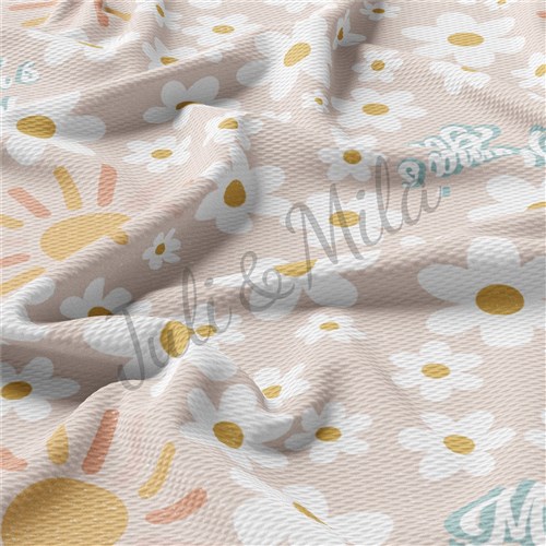 Mommas Girl Printed Liverpool Bullet Textured Stretch Solid Strip Thick Knit Jersey Fabric