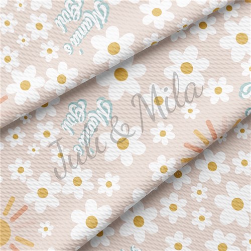 Mommas Girl Printed Liverpool Bullet Textured Stretch Solid Strip Thick Knit Jersey Fabric