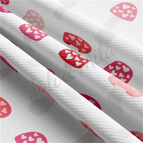 Valentine's Day Liverpool Bullet Textured Stretch Solid Strip Thick Knit Jersey Fabric
