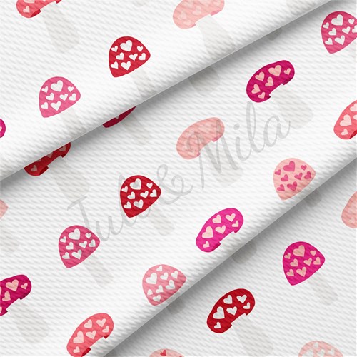 Valentine's Day Liverpool Bullet Textured Stretch Solid Strip Thick Knit Jersey Fabric