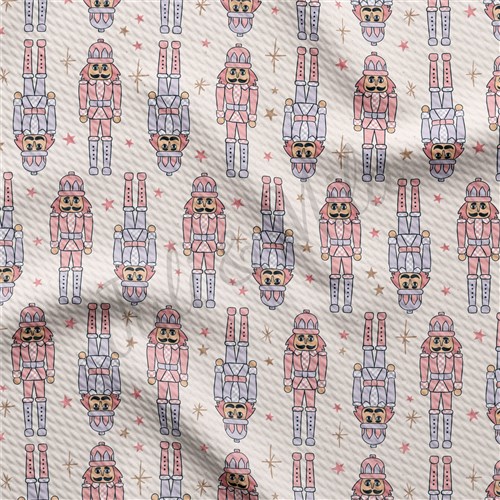 Christmas Printed Liverpool Bullet Textured Stretch Solid Strip Thick Knit Jersey Fabric