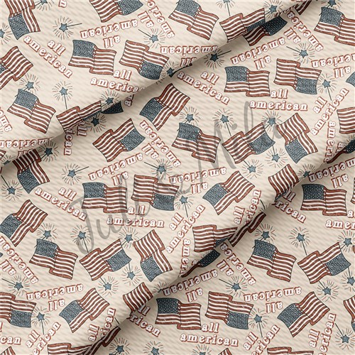 4th of July American Flag Patriotic Printed (PT22) & Get a Free $89.99 Embroidery Bundle
