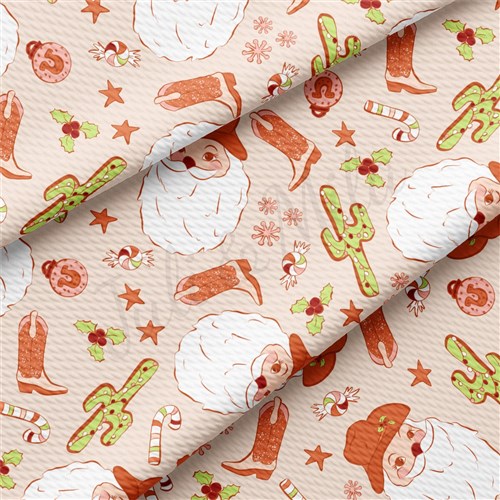 Christmas Christmas Liverpool Bullet Textured Stretch Solid Strip Thick Knit Jersey Fabric