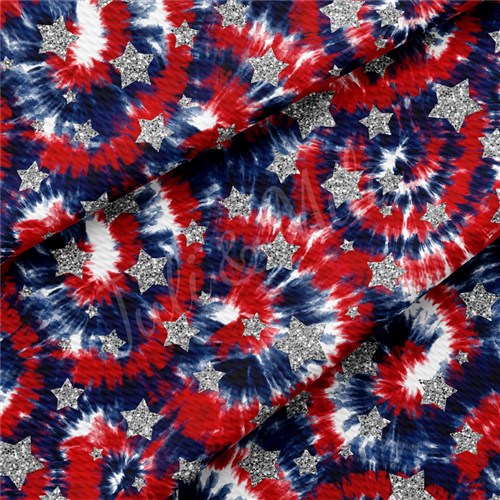 Patriotic 4th of July PT42 Liverpool Bullet Textured Stretch Solid Strip Thick Knit Jersey Fabric