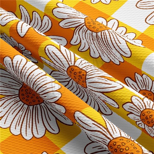Floral Printed Liverpool 4 Way Fabric AA1536 & Get a Free $89.99 Embroidery Bundle