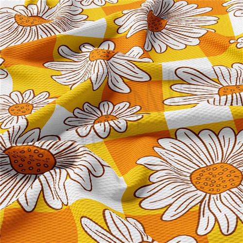 Floral Printed Liverpool 4 Way Fabric AA1536 & Get a Free $89.99 Embroidery Bundle