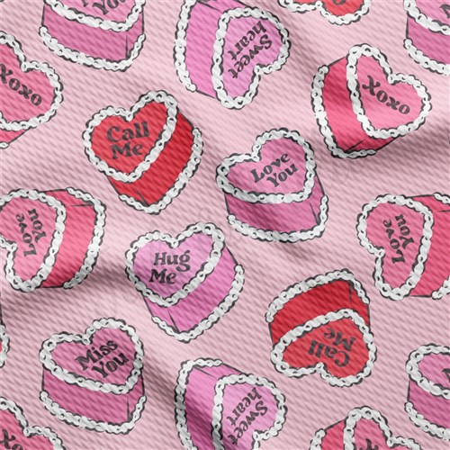 Valentine's Day Liverpool Bullet Textured Stretch Solid Strip Thick Knit Jersey Fabric