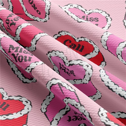 Valentine's Day Liverpool Bullet Textured Stretch Solid Strip Thick Knit Jersey Fabric