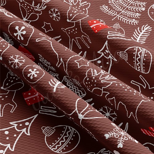Christmas Printed Liverpool Fabric AA2164 & Get a Free $89.99 Embroidery Bundle