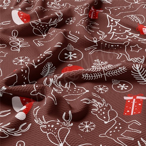 Christmas Printed Liverpool Fabric AA2164 & Get a Free $89.99 Embroidery Bundle