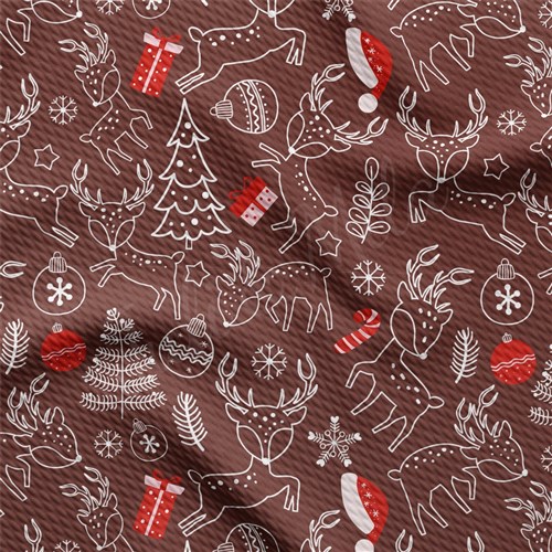 Christmas Printed Liverpool Fabric AA2164 & Get a Free $89.99 Embroidery Bundle