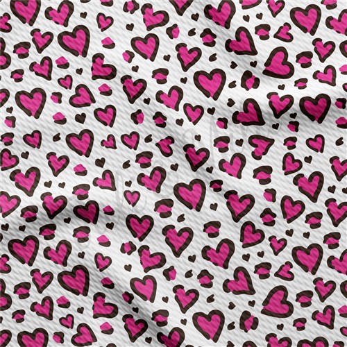 Valentine's Day Liverpool Bullet Textured Stretch Solid Strip Thick Knit Jersey Fabric