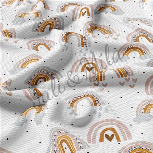 Printed Liverpool 4 Way Fabric for Bows Rainbow (R6) & Get a Free $89.99 Embroidery Bundle