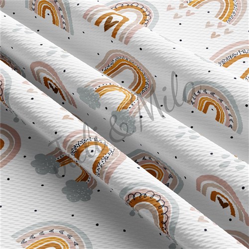 Printed Liverpool 4 Way Fabric for Bows Rainbow (R6) & Get a Free $89.99 Embroidery Bundle