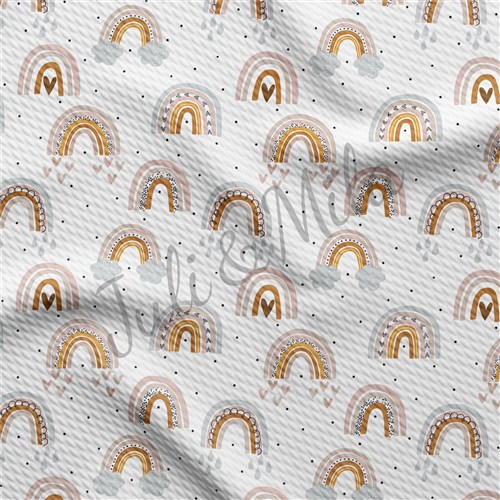 Printed Liverpool 4 Way Fabric for Bows Rainbow (R6) & Get a Free $89.99 Embroidery Bundle
