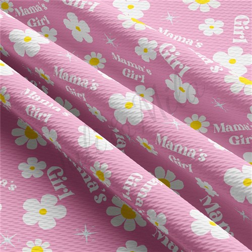 Mama's Girl Liverpool Bullet Textured Stretch Solid Strip Thick Knit Jersey Fabric