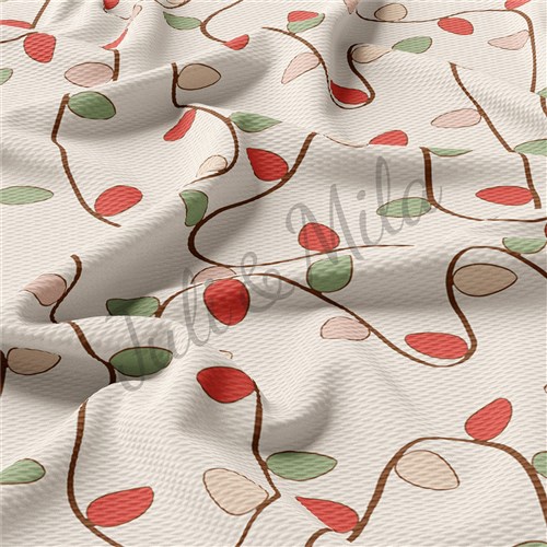 Christmas Printed Liverpool Bullet Textured Stretch Solid Strip Thick Knit Jersey Fabric