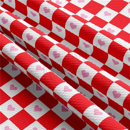 Valentine's Day Printed Liverpool Bullet Textured Stretch Solid Strip Thick Knit Jersey Fabric