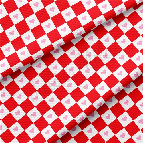 Valentine's Day Printed Liverpool Bullet Textured Stretch Solid Strip Thick Knit Jersey Fabric