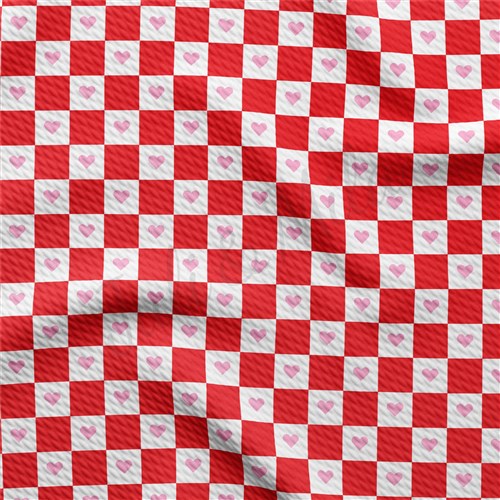 Valentine's Day Printed Liverpool Bullet Textured Stretch Solid Strip Thick Knit Jersey Fabric