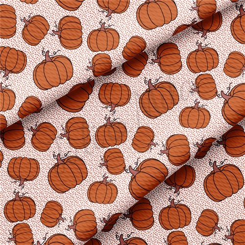 Pumpkin Printed Liverpool Bullet Textured Stretch Solid Strip Thick Knit Jersey Fabric