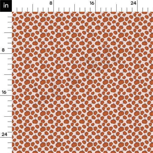 Pumpkin Printed Liverpool Bullet Textured Stretch Solid Strip Thick Knit Jersey Fabric