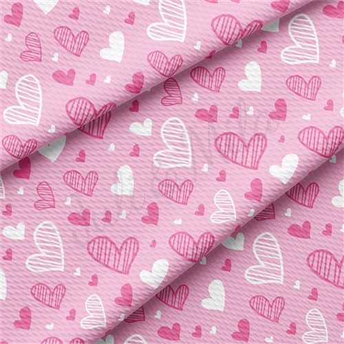 Valentine's Day Liverpool Bullet Textured Stretch Solid Strip Thick Knit Jersey Fabric