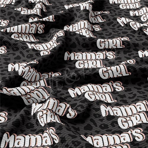 Mama's Girl Printed Liverpool Bullet Textured Stretch Solid Strip Thick Knit Jersey Fabric