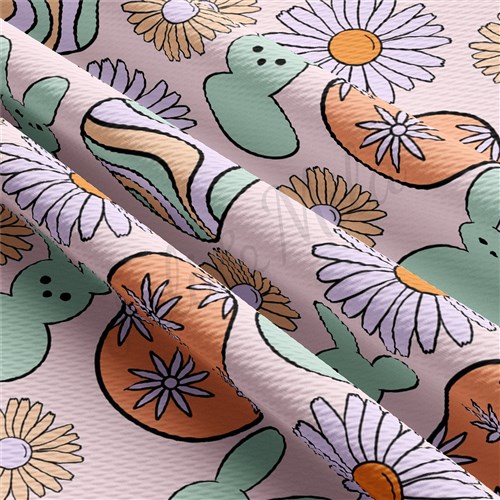 Easter Liverpool Bullet Textured Stretch Solid Strip Thick Knit Jersey Fabric