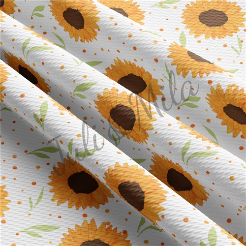 Sunflowers Floral Printed Liverpool 4 Way Floral97 & Get a Free $89.99 Embroidery Bundle