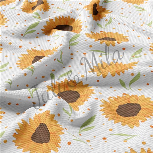 Sunflowers Floral Printed Liverpool 4 Way Floral97 & Get a Free $89.99 Embroidery Bundle